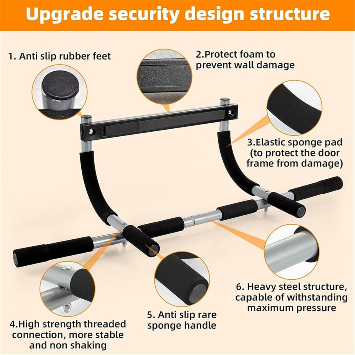 Pull Up Bar Doorframe - Drążek do podciągania ABST do montażu