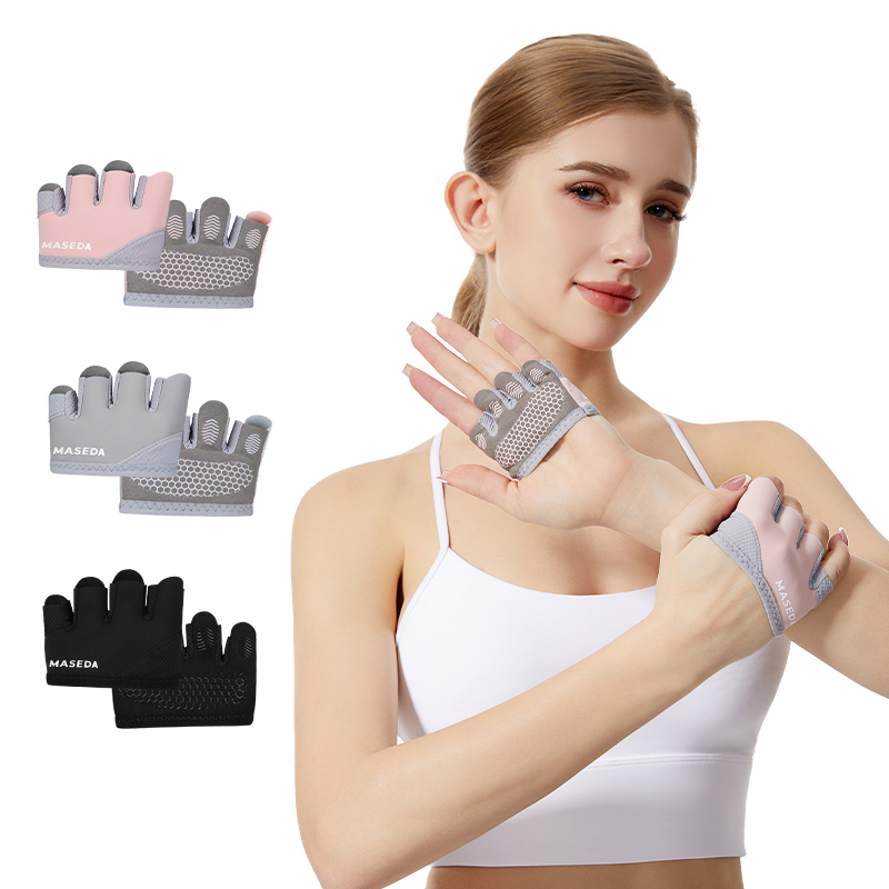 Yoga Fitness Pilates - Para rękawic fitness bez palców: Rękawice