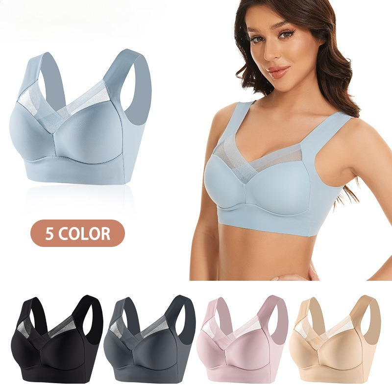 Yoga Fitness Plus - Biustonosz bez fiszbin plus size L-6XL,