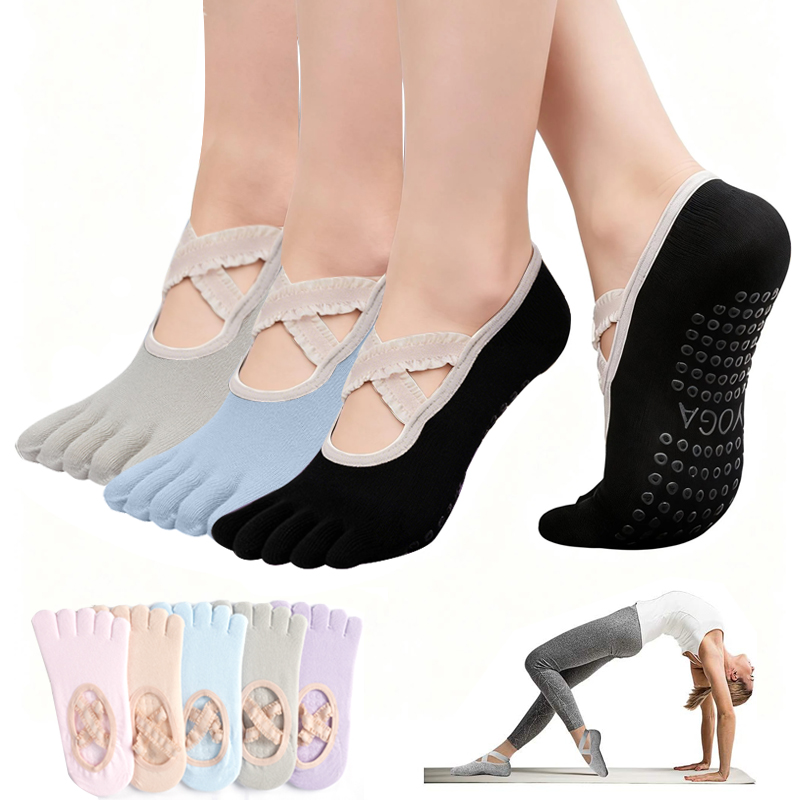 Yoga Fitness Women - Damskie antypoślizgowe skarpety do pilatesu, damskie