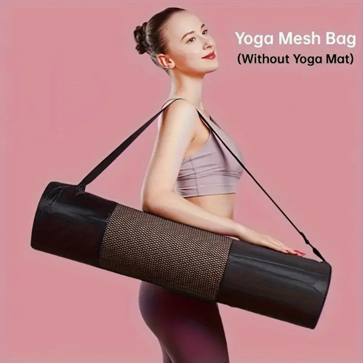 Yoga Fitness Pilates - Oddychająca siatkowa torba do przechowywania maty