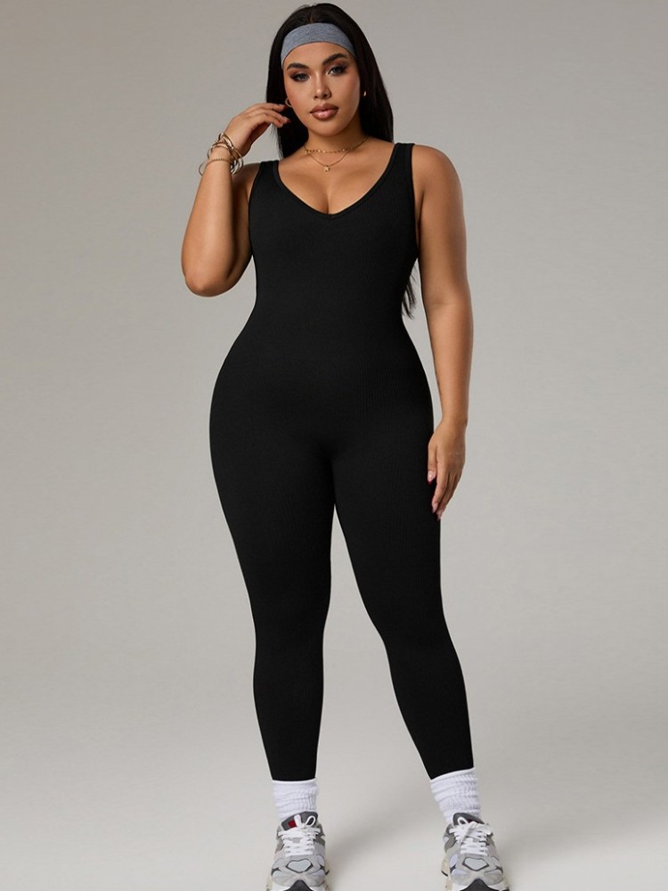 Yoga Fitness Workout - Damski dres plus size, strój sportowy