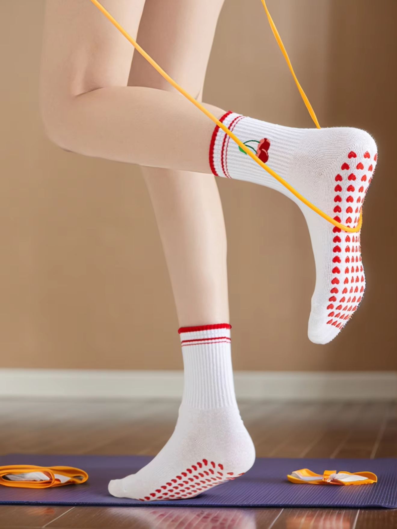 Yoga Fitness Pilates - 1 para profesjonalnych skarpet do jogi,