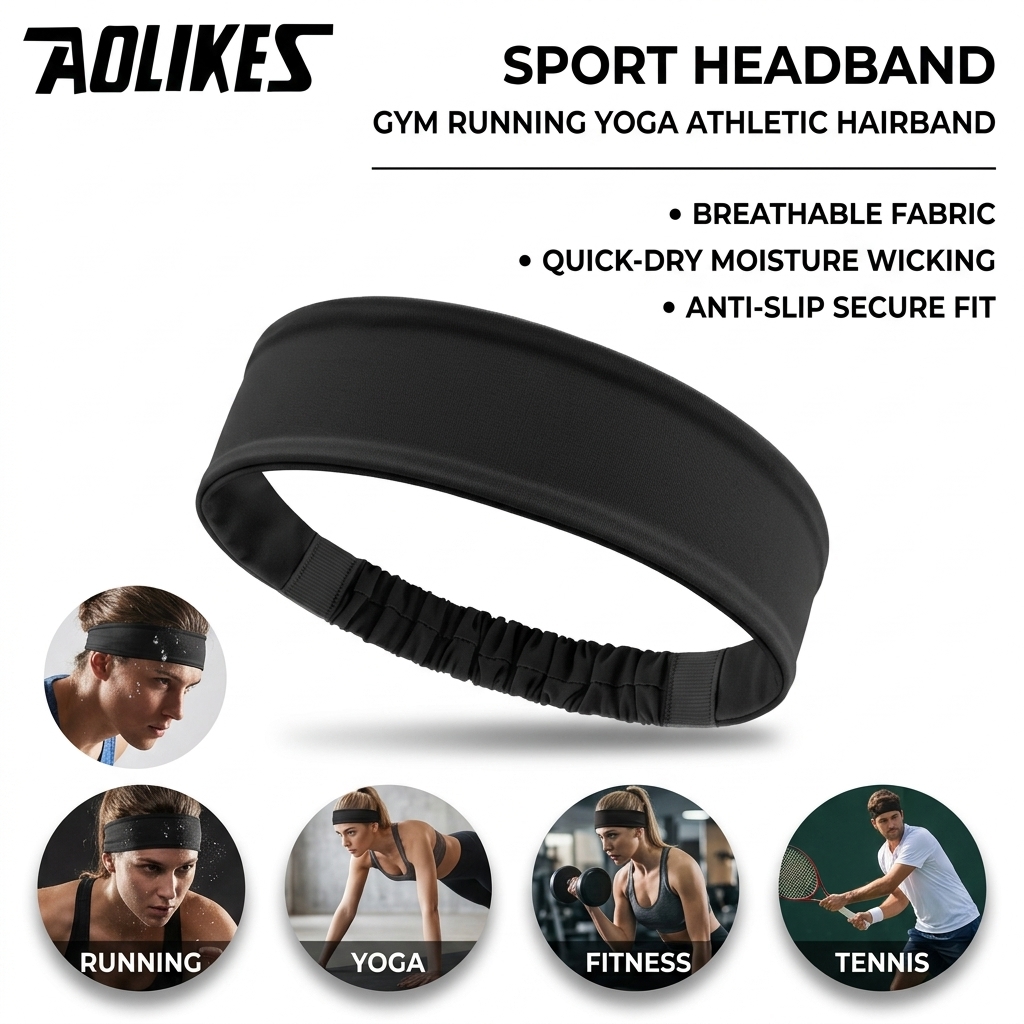 Poliestrowa opaska na głowę do – Yoga Fitness Gear recenzja i cena