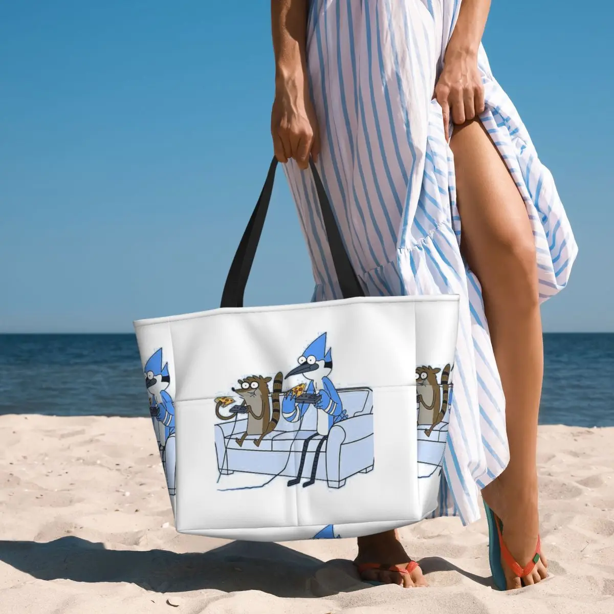 Torba plażowa Mordecai i Rigby – Yoga Fitness Video recenzja i cena