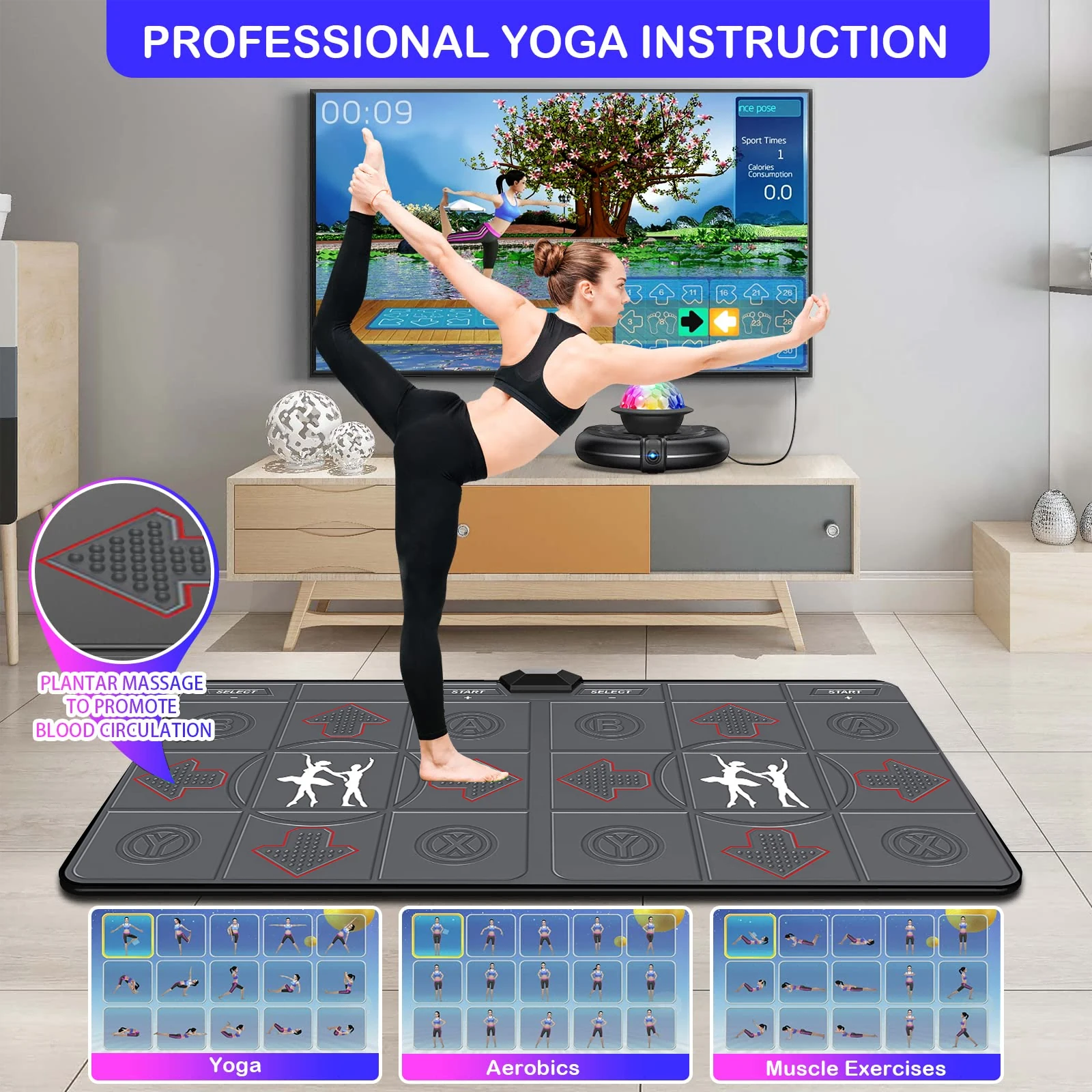 Bezprzewodowa podwójna mata ta – Yoga Fitness Tva recenzja i cena